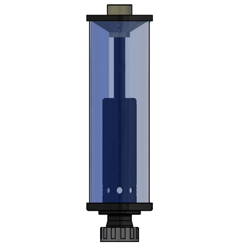 CO2 Absorber Typ SDA160-UE mit PVC &Uuml;berwurfmutter DN 50, d 63 mm
